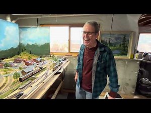 Grand Valley Layout Progress Update With Bill, F7 Cab Ride, And Running Trains.