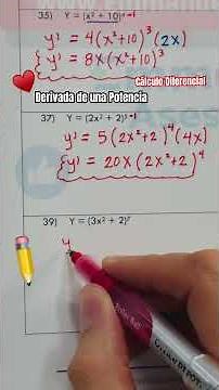 Derivative of a Function with Power. Learn how to differentiate functions. #differentialcalculus ...