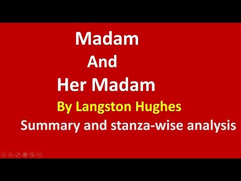 madam and her madam by Langston Hughes