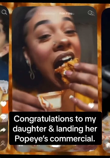 My daughter @Aaronmyarbrough💖 @AaronMichelle🩷 landed her first @Popeyes commercial. We do love some of that chicken. @Lilly 💕 @aliviadonai @AliviaDonai @asiayarbroughh @lisa @aydendyarbrough @momma_mukbang @Buldak Baby @The Yarbrough Sisters #popeyes #ugc #million #viral #reels
