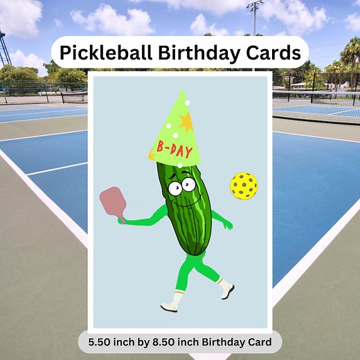 Funny Pickleball Birthday Card Pickleball Gifts for Pickleball Playing Pickleball Gifts for Her Pickleball Card Pickleball Personalized Guy - Etsy
