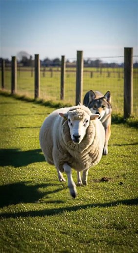 Will anyone come to save the sheep from the wild wolf attack #animals #wildlife #sheep