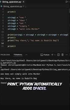 String Operators in Python
