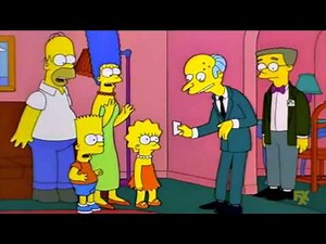 The Simpsons - Lisa rips up Mr Burns check (S8Ep21)