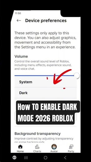 HOW TO ENABLE DARK MODE ROBLOX 2026