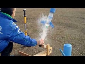 自作ペットボトルロケット（自作発射台）発射実験大成功EP01