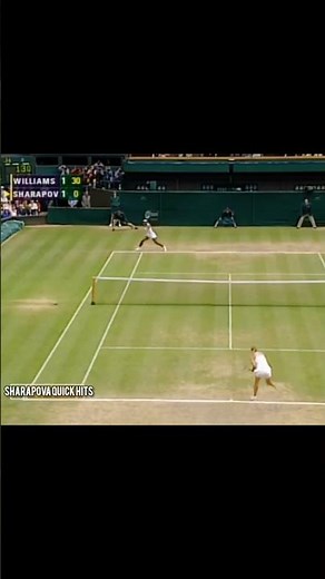Maria Sharapova vs Serena Williams | Wimbledon 2004 Final | Point #3 (2-1) 🎾 #tennisshots