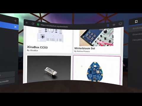 Browsing YouTube and website in VR with Oculus Quest
