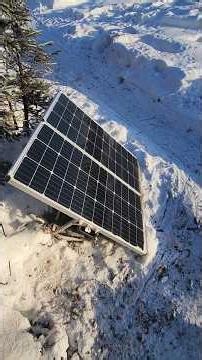 Solar Power at Remote Campsite #beaverretriever #alaska #wintercamping