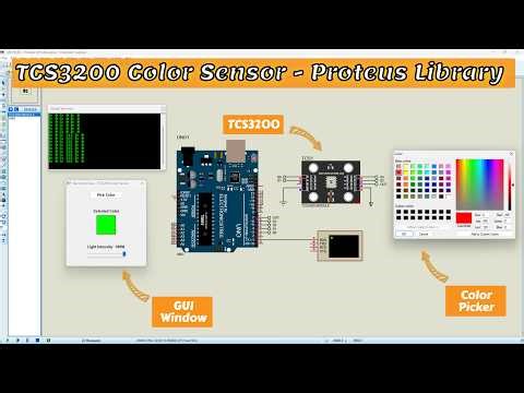 TCS3200 Proteus Library | Color Sensor Simulation Guide