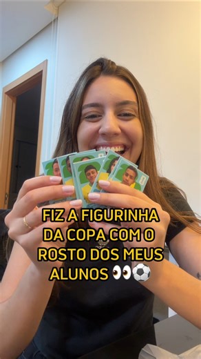 I made a World Cup sticker with my students' faces ⚽️ #teacher #students #football #worldcup