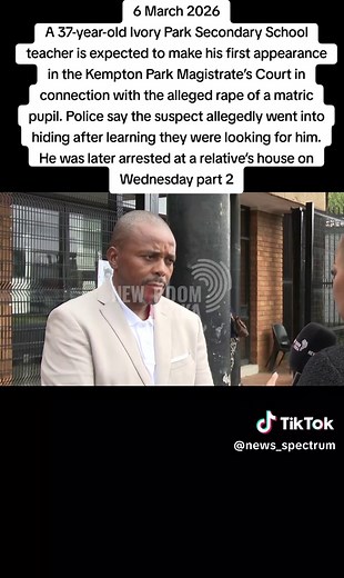 Teacher Arrested for Alleged Rape of Student in South Africa