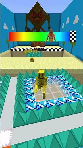 Noob vs Pro Lava Jump & Rotating Spike Floor | Captain Clark, Verity, Nextbots #minecraft