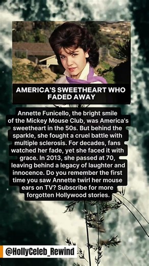 AMERICA'S SWEETHEART WHO FADED AWAY.Annette Funicello #hollywood #celebrity #stories