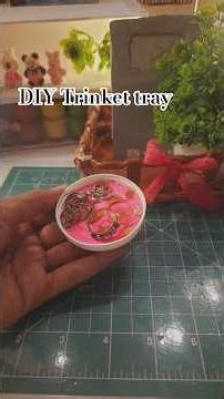 How to make DIY Trinket Tray 💖💫#diy #aesthetic #trinket #cute #handmade #easy