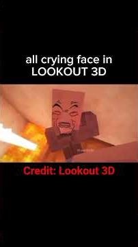 All crying face in LOKOUT 3D #memes #fyp #minecraft