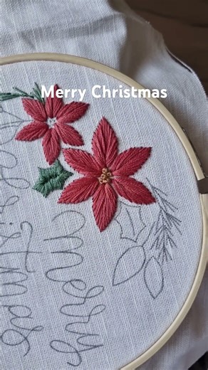 Merry Christmas 🎄✨ | Hand Embroidery Patterns for the Holidays #embroidery #christmas #tutorial #diy
