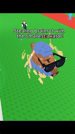 stealing brainrot with the smallest avatar
