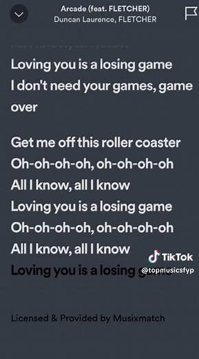 Duncan Laurance Arcade Full Lyrics Video