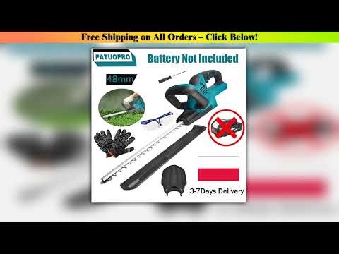 480MM Cordless Electric Hedge Trimmer Multifunction Double Blades Garden Lawn Mower Tools For