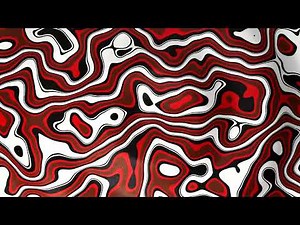 4k Liquid Waves | Abstract Red, Black & White Motion | Hypnotic Visuals | 1 Hour Loop