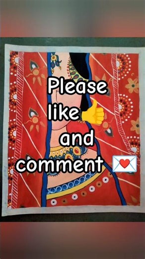 Traditional Indian Bride Painting 🎨 | Beautiful Folk Art Style #traditionalbride #isstarah #painting