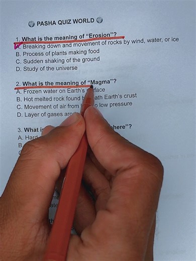 Earth Science Vocabulary Meanings Quiz -Can you get 5/5? #earthscience #quiz #quiztime #trivia #pashaquizworld