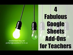 4 Fabulous Google Sheets Add-Ons for Teachers