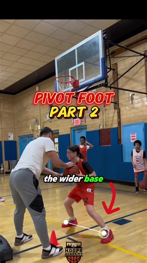 Pivot foot part 2. Focusing on wider base. #youthbasketball #youthbasketballtraining #nycyouthbasketball
