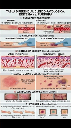 erythema vs purpura #skin