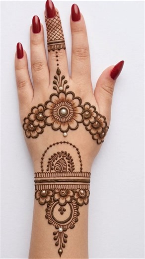 simple easy and beautiful mehndi design l mehndi ka design 🎀✨️😍