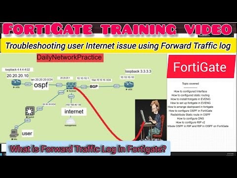 Day 26 | What is Forward Traffic log in Fortigate | Troubleshooting user Internet issue using logs