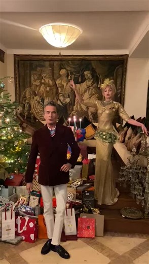 Joyful Christmas Dance Celebration in Festive Decor