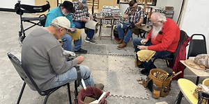 Amarillo group continuing the tradition of flint knapping