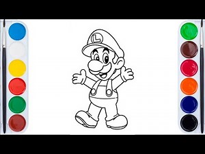 How to Draw Super Mario | Easy Cartoon Drawing for Kids
