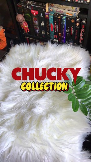 this isnt my full chucky collection but its a big chunk of it 🔪🖤 its so nice seeing the growth! #horrorcommunity #horrortok #horrorcollection #chuckycollection #chucky #childsplay #horrorcollector #horrorcollecting #horrormovies #horror