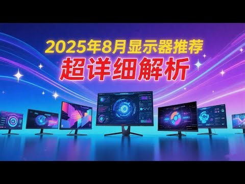 【显示器推荐测评系列】2025年8月显示器哪些值得买？全实测告诉你！ 主流用途显示器大盘点！游戏_办公_设计类用途显示器超详细推荐