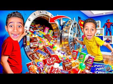 بنينا مخابئ حلويات سريه في بيتنا بدون علم ماما قبل العيد 🤫 ادم واياد كيف انكشفوا !!😱💔