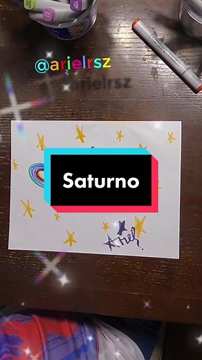 Cómo dibujar Saturno fácilmente con plumones