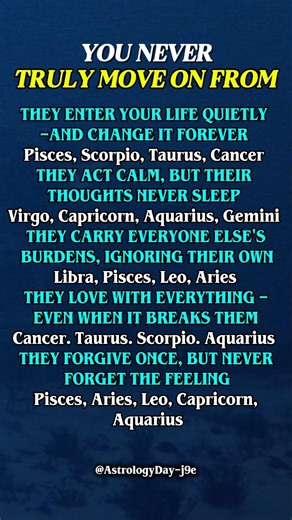 Zodiac Sign You Never Truly Move On From | Zodiac Signs Explained #zodiac #zodiacsigns #astrology