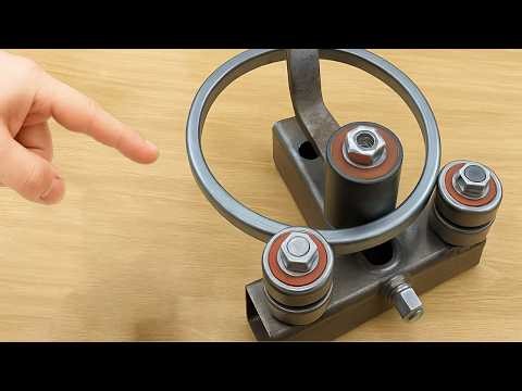 Millions of welders don't know about this simple pipe bending tool! The 3-roller pipe bending tool.