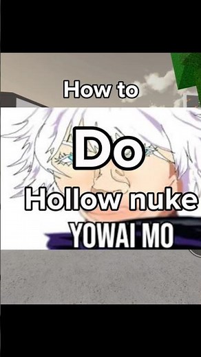 How to do hollow nuke 💀 #roblox #jjs