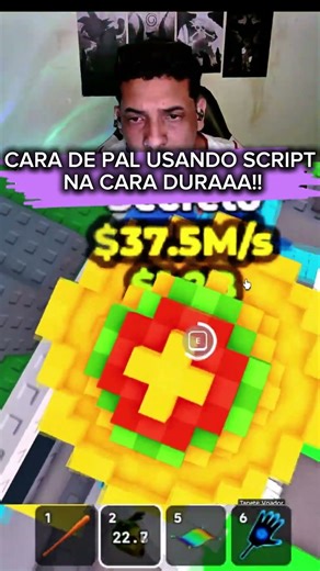 CARA DE PAL USANDO SCRIPT NA CARA DURA EP3!!#roblox #robloxedit #robloxshorts #brainrot