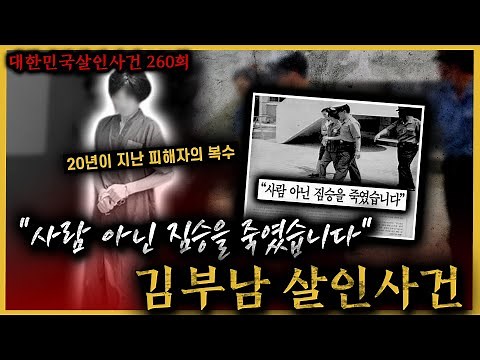 20 Years of Suffering, "I Only Killed a Beast" - The Full Story of the Kim Bu-nam Murder Case