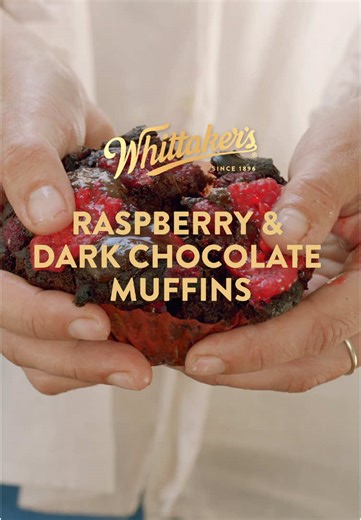 Delicious Raspberry & Dark Chocolate Muffins Recipe