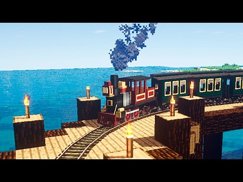 COMO HACER UN TREN QUE FUNCIONE A CARBÓN Y ELECTRICO | MINECRAFT MOD
