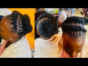 Easy loc styles on short locs ❤️