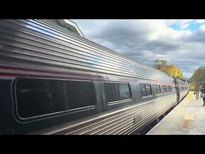 Amtrak 290 arrives into Poughkeepsie,NY ( Arrival only ) filmed October 31st 2025