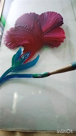 painting on glass ✨💫 #art #trending #artshorts