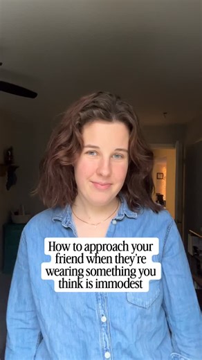 Meg Klassen | Christian content creator on Instagram: "“When is it appropriate to tell a friend her clothing is immodest?” Honestly…almost never. Most of the time, that urge comes from our own upbringing or discomfort, not because she’s actually doing something wrong. If someone’s outfit triggers us, the better question is: “Is this about her or is this stirring up something in me from the way I was raised?” There are a few rare exceptions: • She asked for your perspective • You have deep trust 